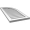 Ekena Millwork Quarter Round Top Right Surface Mount PVC Gable Vent w/ 2"W x 1-1/2"P Brickmould Frame, 16"W x 36"H GVPQR16X3602SN - alternate 5